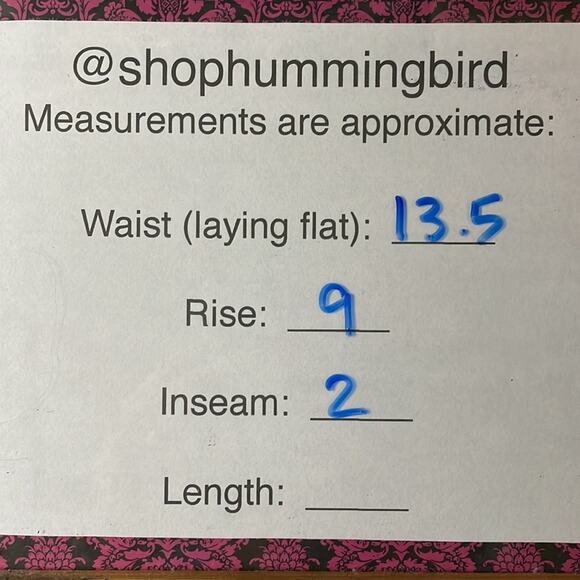 American Eagle Hi Rise Shortie Jean Shorts Blue Denim Exposed Pockets Size 4 - Picture 9 of 9